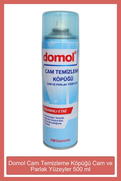 DOMOL Cam Temizleme Köpüğü Cam Ve Parlak Yüzeyler 500 Ml ürün görseli 1