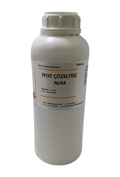 Izmir Teknik Iyot Solüsyon Çözeltisi N-64 1 Lt ürün görseli 1