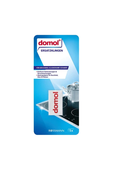 DOMOL Ocak Kazıyıcı Spatula Ve 5 Li Yedek Başlık Seti ürün görseli 1