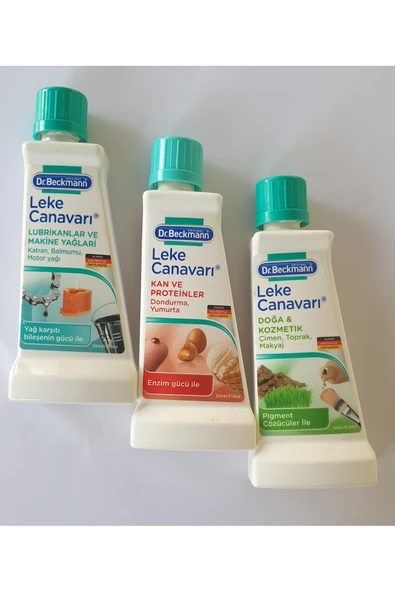 Dr.Beckmann Dr. Beckmann Leke Canavarları 3 Lü Set/ Lubrikanlar -Kan Ve Proteinler-Doğa Kozmetik ürün görseli 1