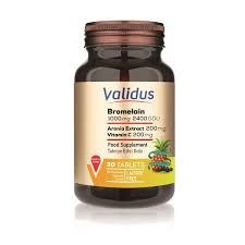 Validus Bromelain 1000 mg 2400 Gdu Aronia 200 mg 30 Tablet ürün görseli 1