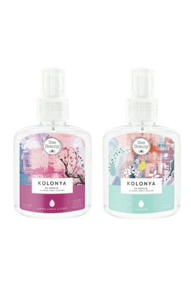 Bee Beauty Japon Kiraz Çiçeği Kolonya 100 ml + Yasemin Kolonya 100 ml ürün görseli 1