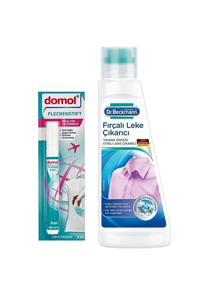 DOMOL Leke Çıkarıcı Kalem 9 ml + Dr.beckmann Fırçalı Leke Çıkarıcı 250 ml ürün görseli 1