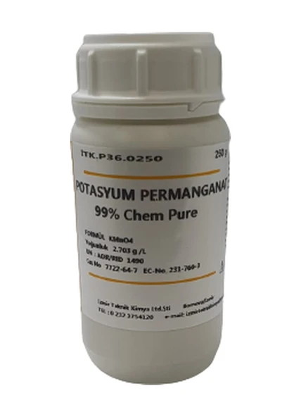 Izmir Teknik Potasyum Permanganat Saf -250 Gr ürün görseli 1