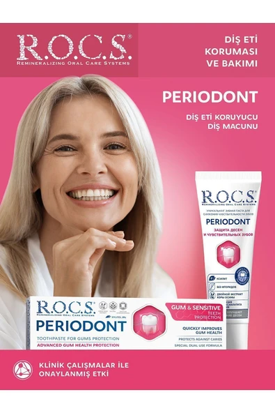 R.O.C.S. Perıodont Dişeti Bakımına Özel Diş Macunu (94g) ürün görseli 1