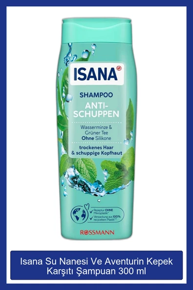 ISANA Su Nanesi Ve Aventurin Kepek Karşıtı Şampuan 300 ml ürün görseli 1