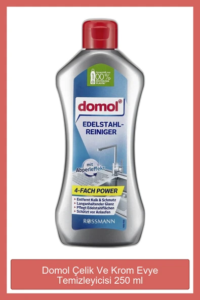 DOMOL Çelik Ve Krom Evye Temizleyicisi ürün görseli 1