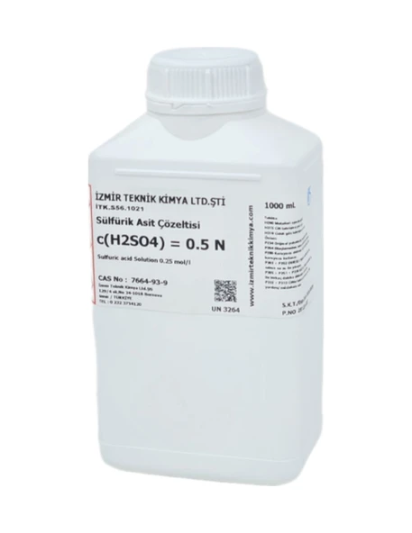 Izmir Teknik Sülfürik Asit 0.5 N 0.25 M 1 Litre ürün görseli 1