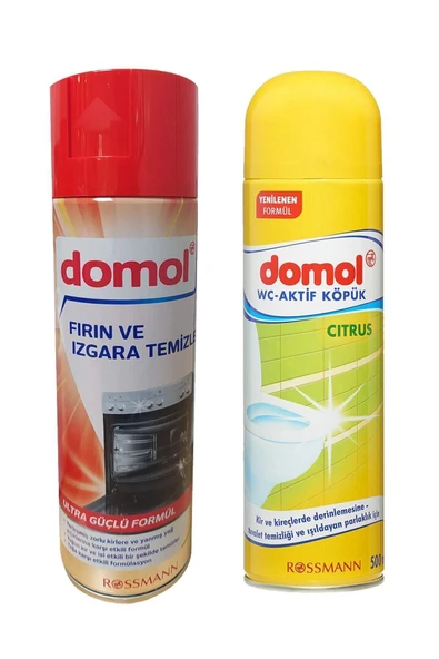 DOMOL Fırın Temizleme Ve Tuvalet Temizleme Köpüğü 1+1 Set ürün görseli 1