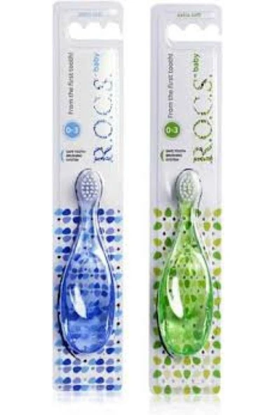 R.O.C.S. Rocs Baby Diş Fırçası Mavi Ve Yeşil ürün görseli 1