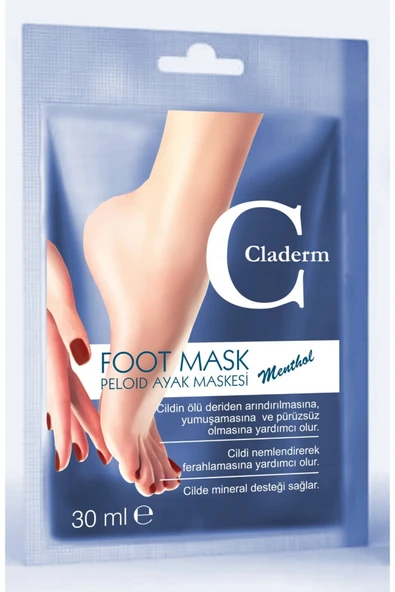 Claderm Peloıd Ayak Maskesi 30ml. Menthol ürün görseli 1