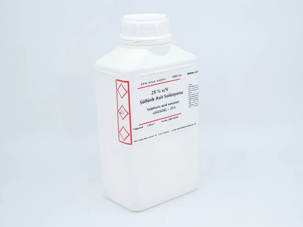 Izmir Teknik Sülfürik Asit Solüsyonu %25V-V 1000 Ml ürün görseli 1