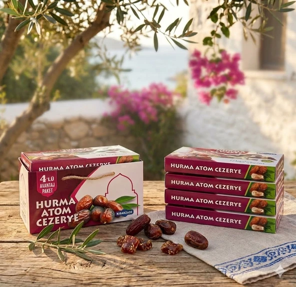 Kibarzade Hurma Atom Cezerye 4'lü Çanta (125 gr x 4) ürün görseli 1