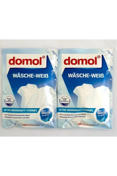 DOMOL Çamaşır Beyazlatıcı Toz Tek Kullanımlık 50 Gr./2 Adet ürün görseli 1