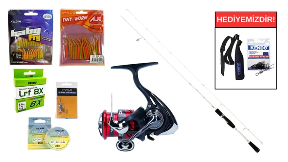 Ryuji Light Style 2.05M, 0.5-5 Gr&Daiwa Ninja 23 LT 1000 LRF Seti ürün görseli 1