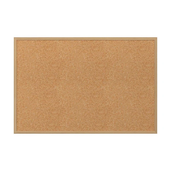 Ahşap Çerçeveli Mantar Pano 60x90cm 10lu Paket ürün görseli 1