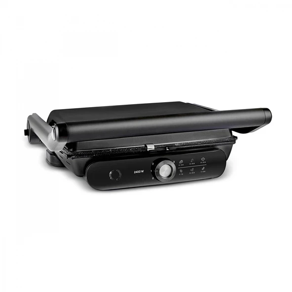 Karaca Gastro Grill Pro 2400W Izgara ve Tost Makinesi Black Chrome 6 Dilim Kapasiteli ürün görseli 1