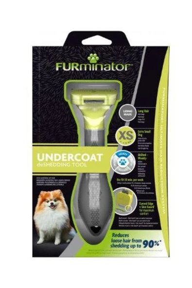 Furminator Uzun Tüylü Extra Küçük Irk Köpek Tarağı XS ürün görseli 1