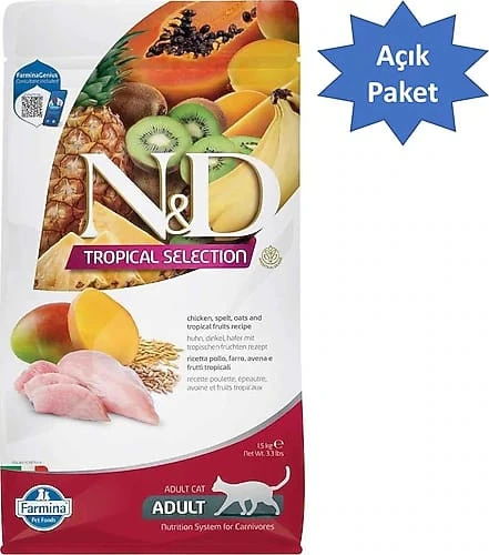 N&D Tropical Selection Tavuk Etli 5 kg Yetişkin Kedi Maması Açık Mama ürün görseli 1