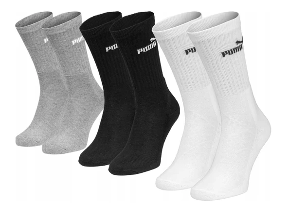 Puma 947110 Elements Crew So 3 Pack 3 Parça-Adet Unisex Çorap ürün görseli 1