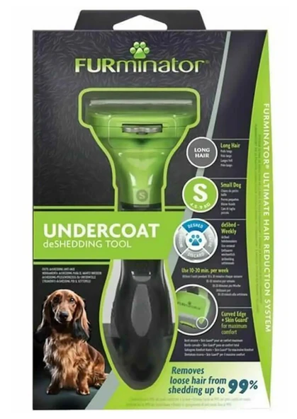 Furminator Uzun Tüylü Küçük Irk Köpek Tarağı S ürün görseli 1
