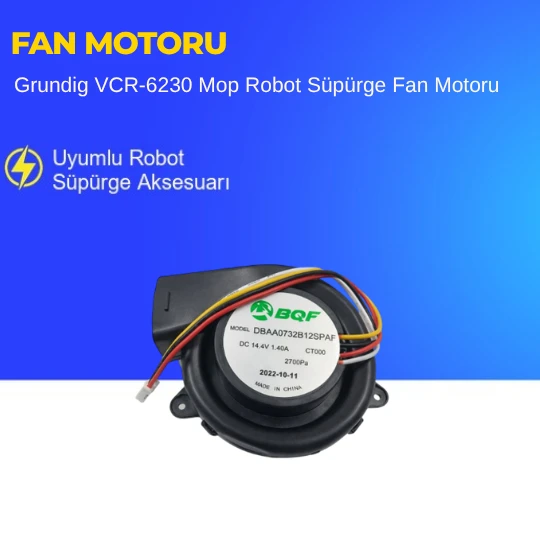 Grundig VCR-6230 Mop Robot Süpürge Fan Motoru ürün görseli 1