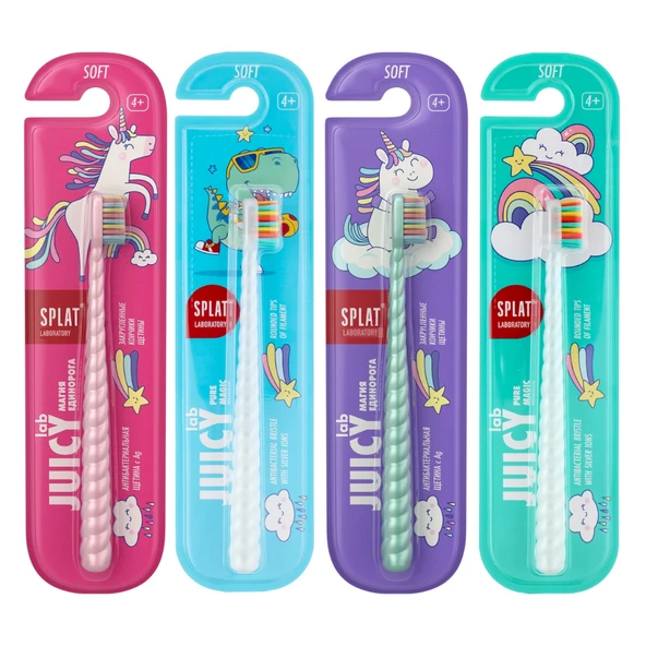 Splat Juicy Lab Uni Magic Çocuk Diş Fırçası 4+ Yaş 1 Adet ürün görseli 1