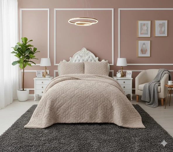 COMFORT YORGAN SETİ ÇİFT KİŞİLİK LISSOME CAPPUCİNO ürün görseli 1