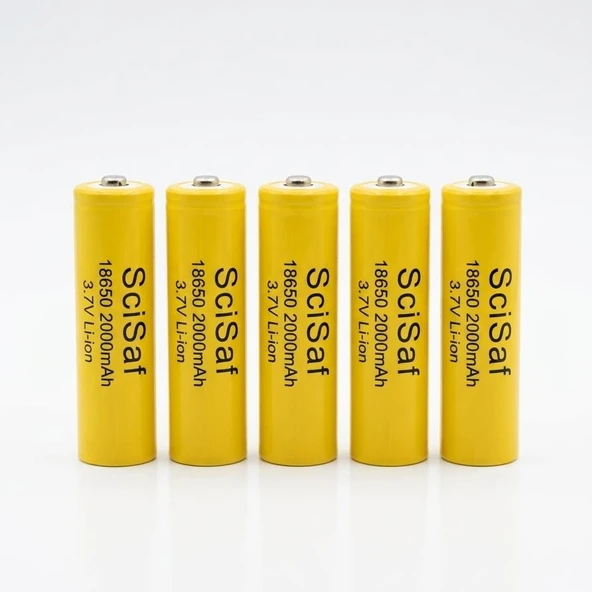 Allmi ICR18650 3.7V 2000MAH Li-Ion Fener Radyo Fan Aspiratör Pili 5 Li ürün görseli 1