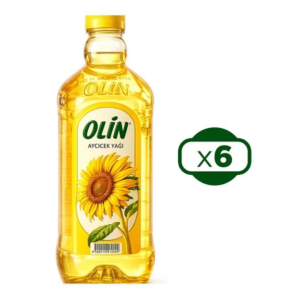 Olin Ayçiçek Yağı 2 lt x 6 Adet - Resim 2