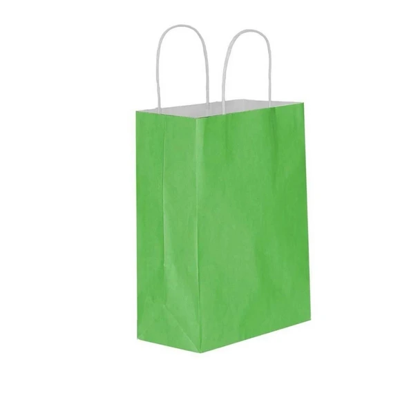Yeşil Kraft Çanta Büyük Boy 31x12x41 cm 25 Adet ürün görseli 1