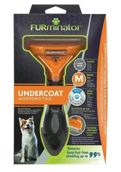 Furminator Uzun Tüylü Orta Irk Köpek Tarağı M ürün görseli 1