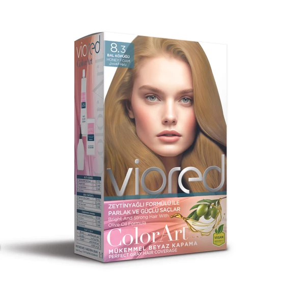 viored ColorArt Set Saç Boyası 8.3 Bal Köpüğü ürün görseli 1