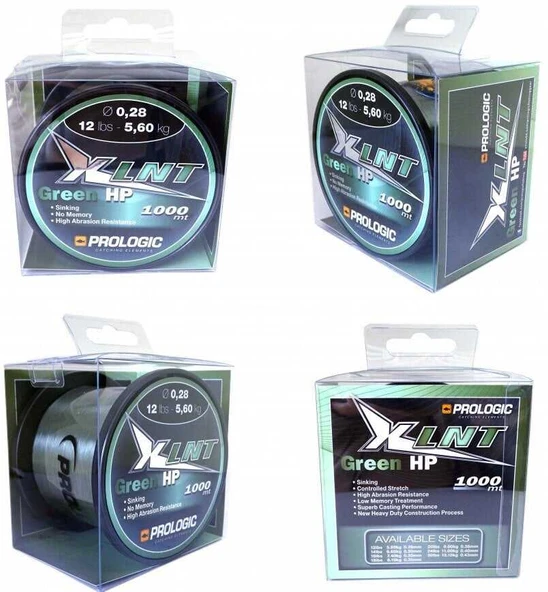 Prologic XLNT HP 1000M Green Misine  0.33 mm 7.4 kg 16 lbs ürün görseli 1