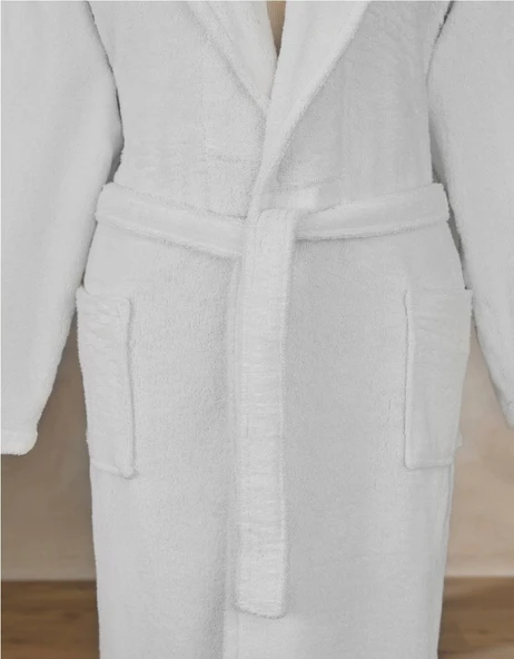 Özdilek Battal Boy Tek Bornoz Şalyaka-Classic Beyaz (3XL Beden) ürün görseli 1