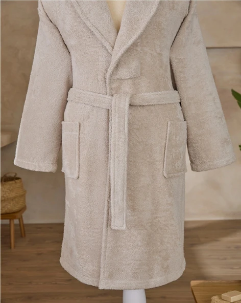 Özdilek Battal Boy Tek Bornoz Şalyaka-Classic Bej (3XL Beden) ürün görseli 1