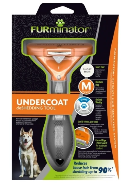 Furminator Kısa Tüylü Orta Irk Köpek Tarağı M ürün görseli 1