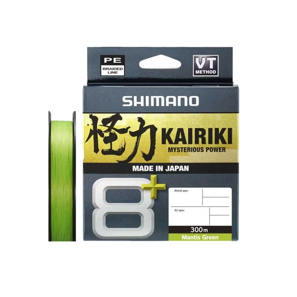 Shimano Kairiki 8+ 300 Mt Mantis Green İp Misina  0.13 mm ürün görseli 1