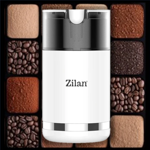 Zilan ZLN9281 Kahve ve Baharat Öğütücü | Paslanmaz Çelik Bıçaklı | Güçlü Motor 150 W | Beyaz ürün görseli 1
