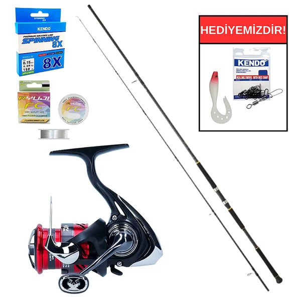 Daiwa New Legalis Seabass 2.72m 14-42gr&Daiwa Ninja 23 LT 4000 C Spin Seti ürün görseli 1