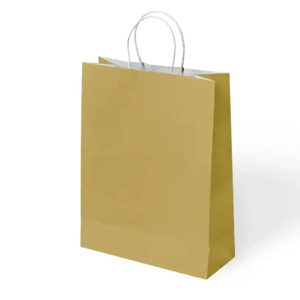 Altın Kraft Çanta Büyük Boy 31x12x41 cm 25 Adet ürün görseli 1