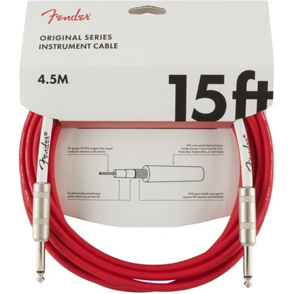 Fender Original Fiesta Red 4,5 Metre Kablo ürün görseli 1