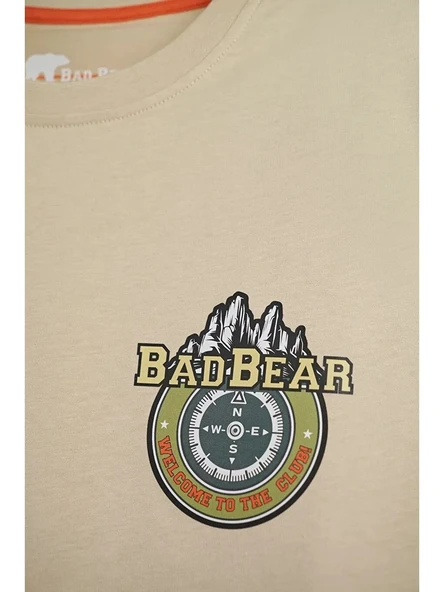 Bad Bear Anderson Bej Erkek Baskılı Tişört - Resim 2