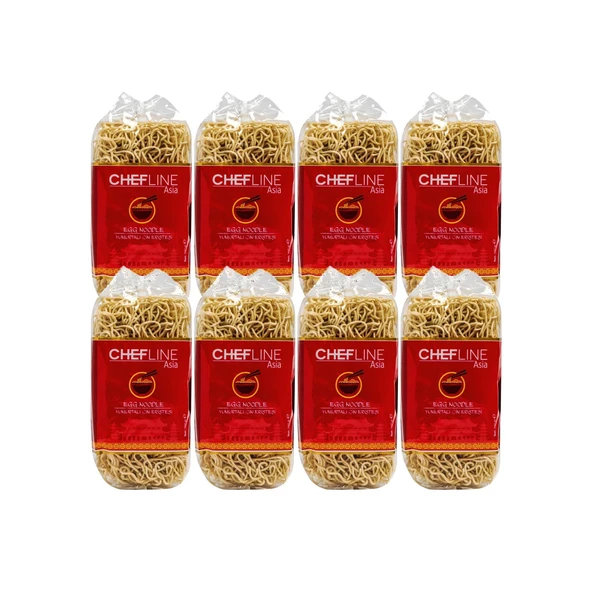 Chefline Yumurtalı Çin Eriştesi 350 gr 8 Adet Noodle Ekonomik Set ürün görseli 1