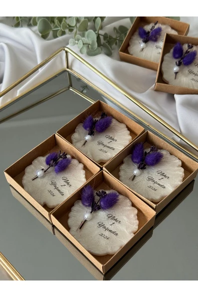 pearlsavon Beyaz magnet renkli çiçekli 20 adet ürün görseli 1