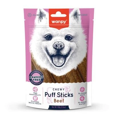Wanpy Tahılsız Sığır Etli Köpek Çiğneme Ödülü 100 Gr ürün görseli 1