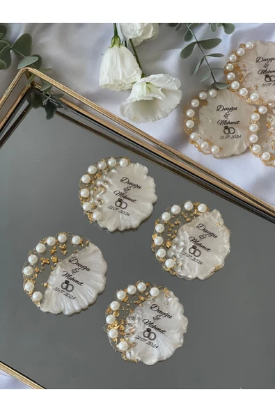 pearlsavon Papatya İncili Gold Magnet 20 Adet ürün görseli 1