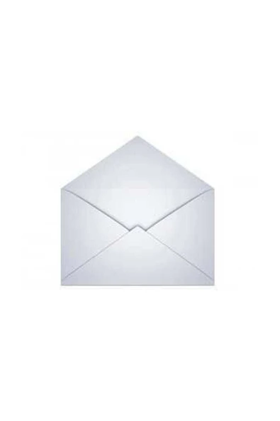 Mektup Zarfı - Para Zarfı - Takı Zarfı 11,4x16,2cm-100 Adet Beyaz (silikonlu) 70gr Kağıt ürün görseli 1