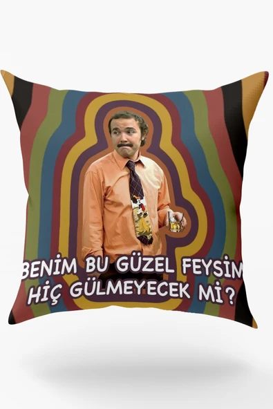 Karkan Tekstil Benim Bu Güzel Feysim Hiç Gülmeyecek Mi, Burhan Replikli Yastık ürün görseli 1