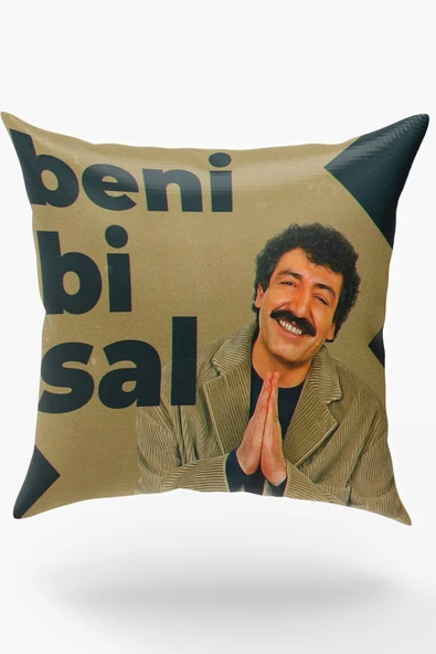 Karkan Tekstil Beni Bir Sal Yazı Baskılı Dekoratif Yastık ürün görseli 1